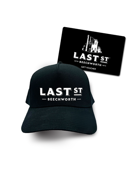 Last St. gift card and cap