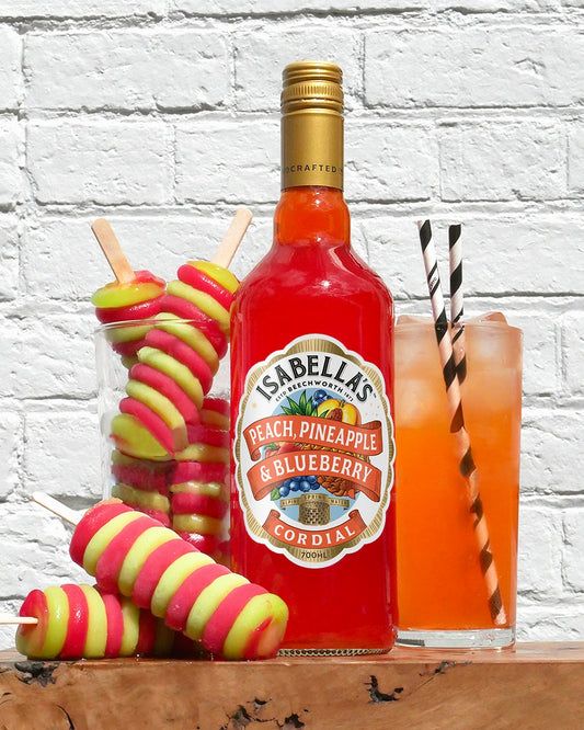 Peach, Pineapple & Blueberry Cordial