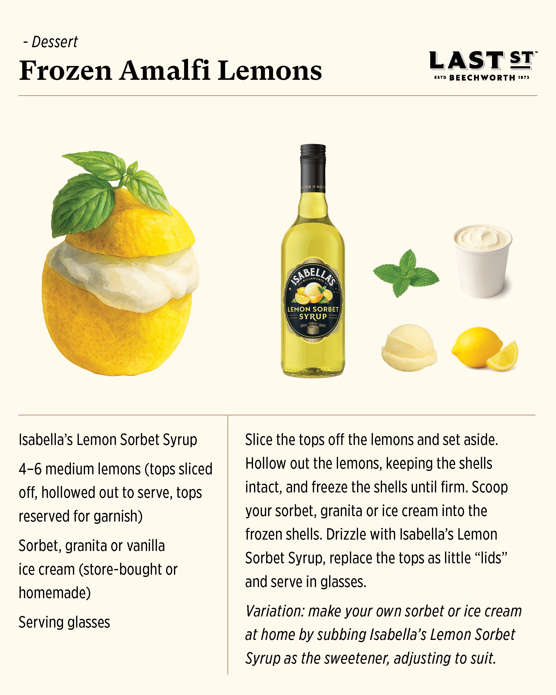 Lemon Sorbet Syrup recipe