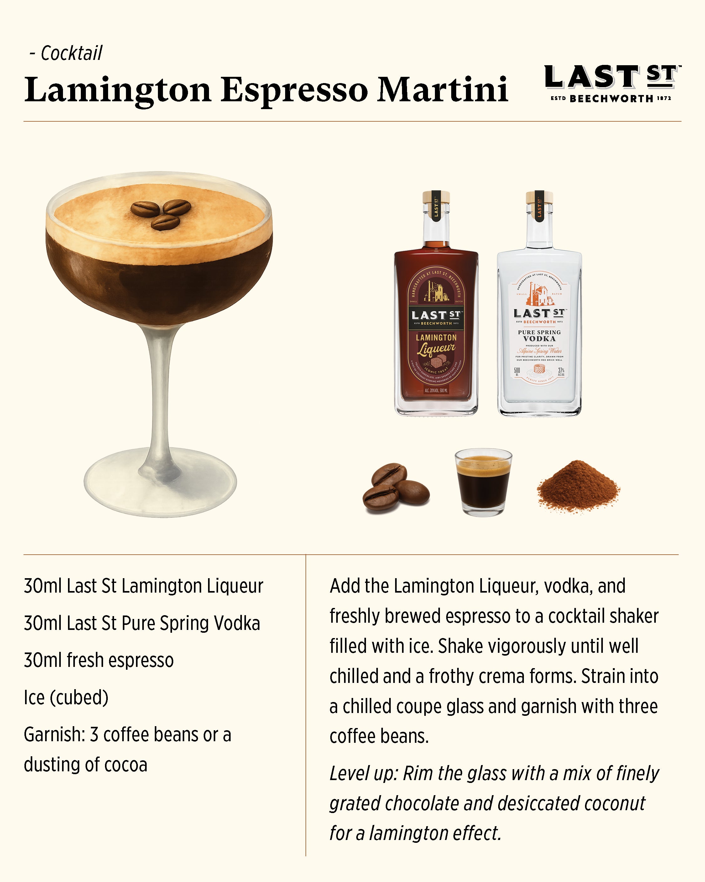 Lamington Liqueur recipe