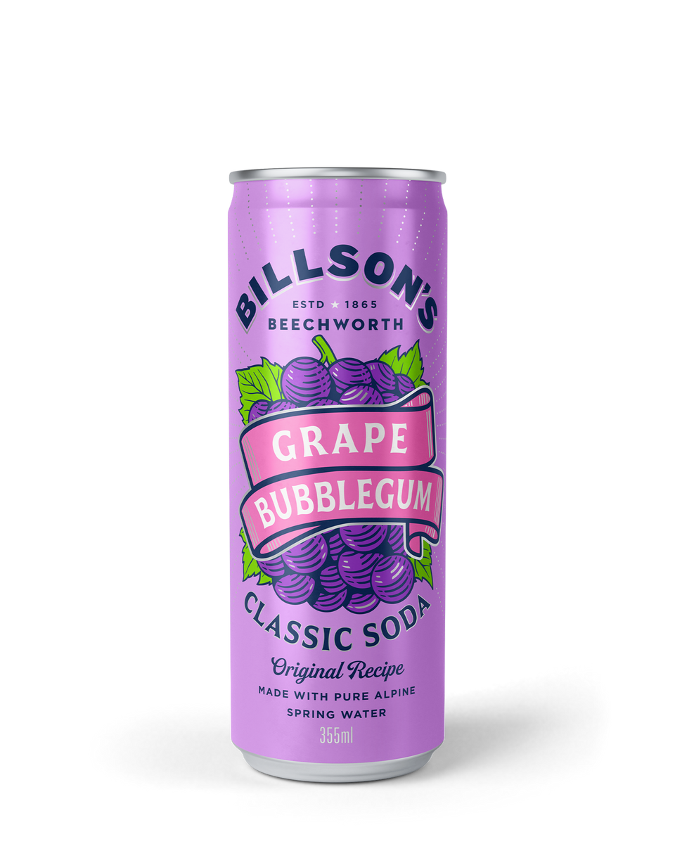 Grape Bubblegum Classic Soda