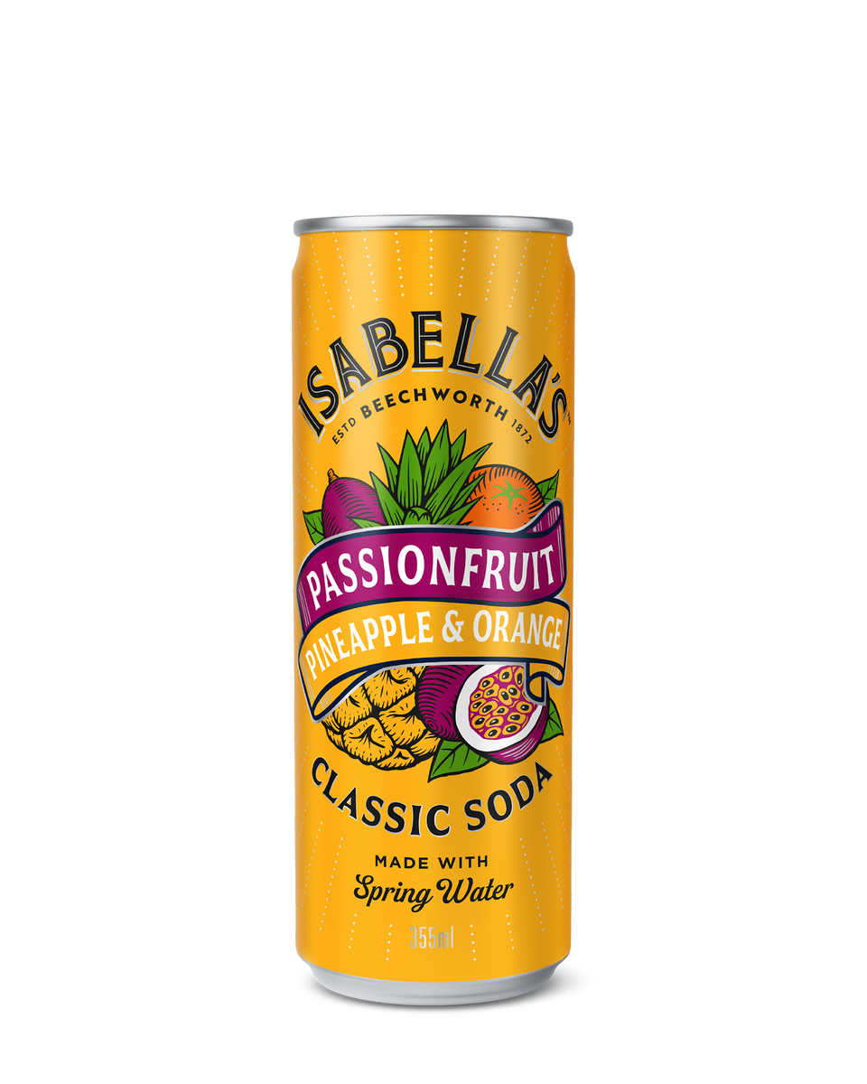 Passionfruit, Pineapple & Orange Soda