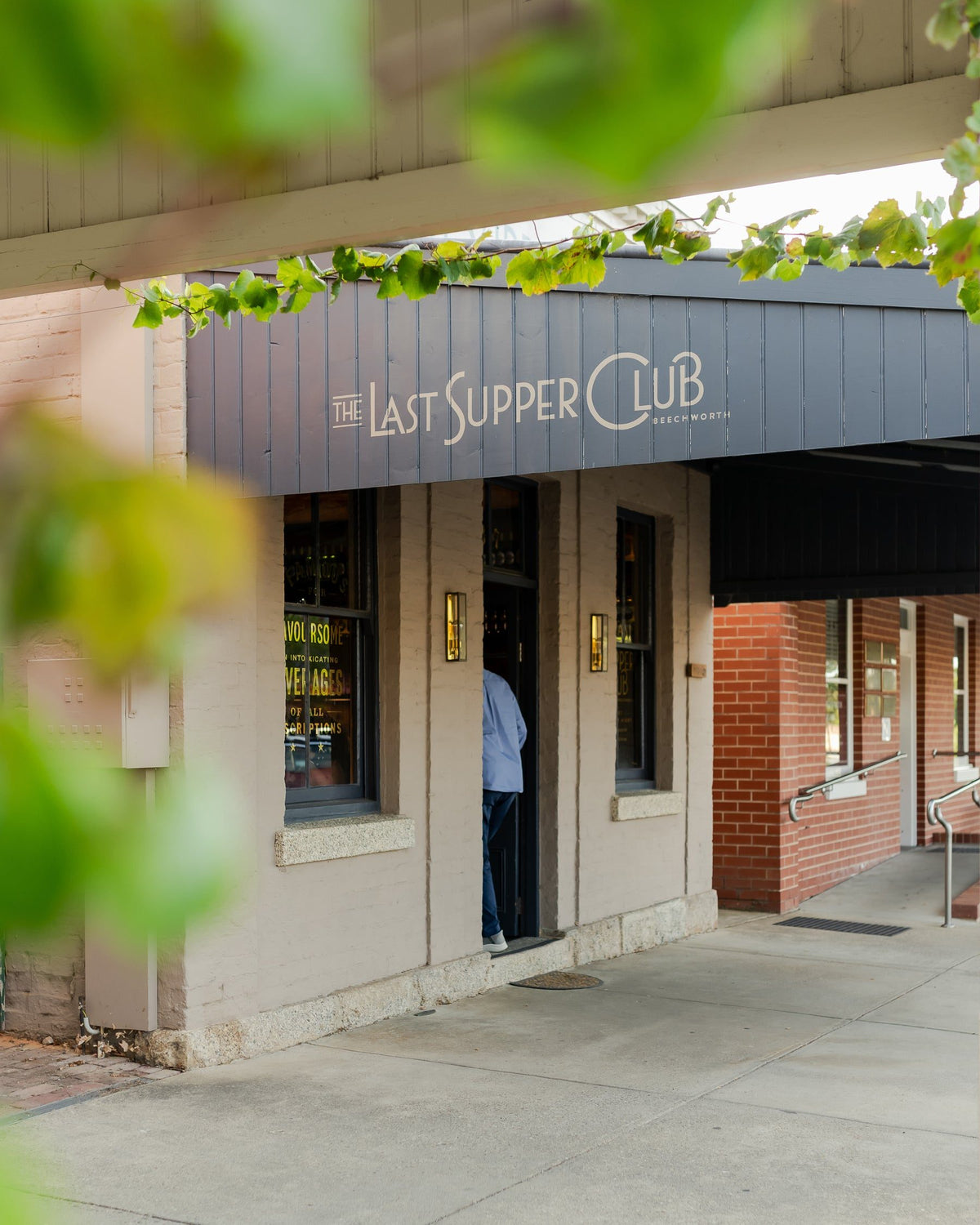 The entrance to The Last Supper Club at the Last St Brewery